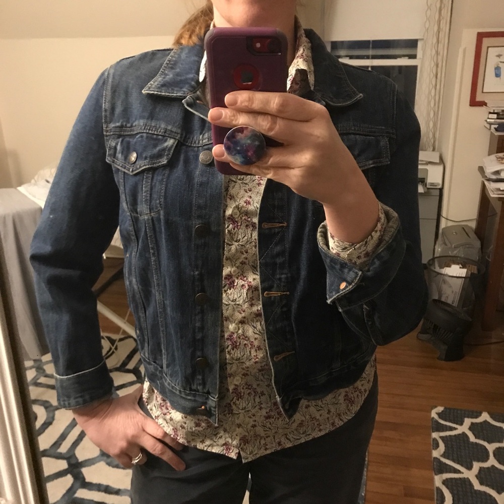 J. Crew denim jacket XL